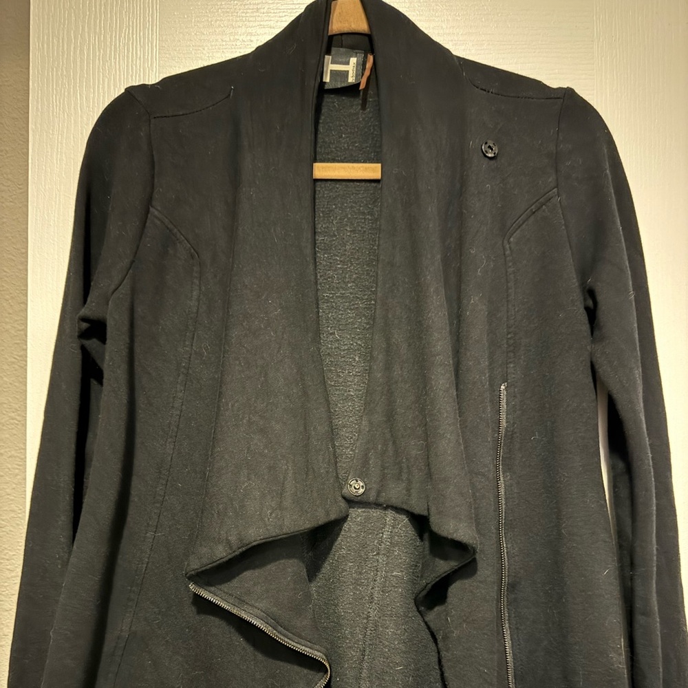 H by Bordeaux Black Knit Cardigan